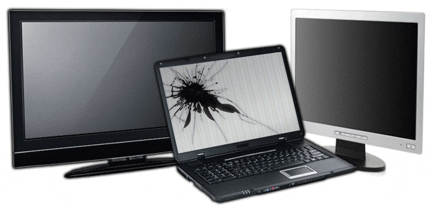 Repair screens and monitors